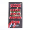 Fydun Bolts Toppers Caps 30pcs Motorcycle Motorbike Hex Socket Screw Nut Bolt Cap Cover Decoration Red