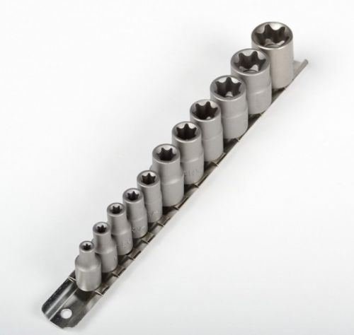 11 Pc Torx Star Bit Female E Socket Set Automotive Shop Tools External E4-e20
