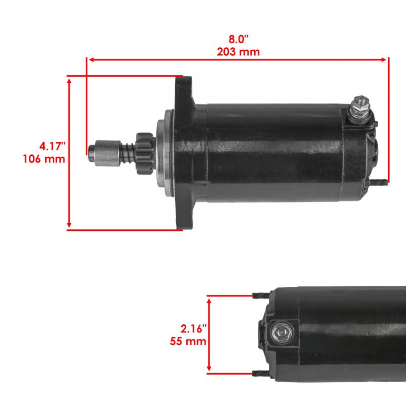 Starter And Relay Solenoid For Sea-doo Xp 580 1991 1992 650 1993 1994 Jet Ski 12 Volt Ccw 9 Teeth Drive