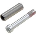 Oversized Brake Caliper Bolt For Pontiac Sunbird 1990 1994 2 98 In Length Steel Natural Finish Includes Sleeve Pieces 