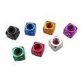 28pcs 7 Color Metal Dice Wheel Tyre Valve Tire Dust Caps Car Bike Stem