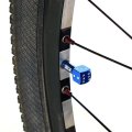 28pcs 7 Color Metal Dice Wheel Tyre Valve Tire Dust Caps Car Bike Stem