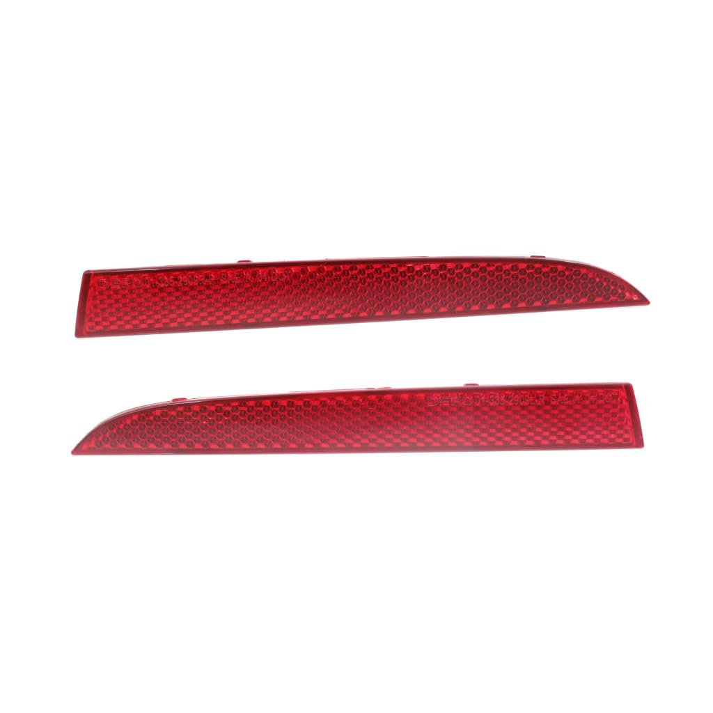 Chevy Camaro 2016-2023 Bumper Reflectors Rear Driver And Passenger Side Pair Capa Replacement For Gm1185112 Gm1184112 92282552