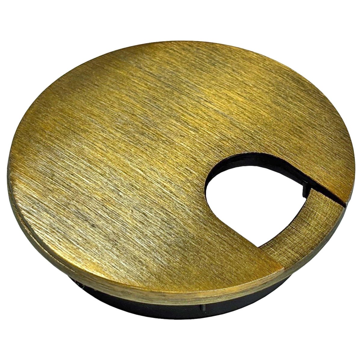 Electriduct 2-3 8 Metal Desk Grommet Two-piece Design Brushed Bronze 3 Pack Set