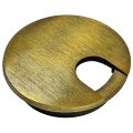 Electriduct 2-3 8 Metal Desk Grommet Two-piece Design Brushed Bronze 3 Pack Set
