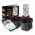 Alla Lighting Newest Psx24w 2504 Led Switchback Fog Lights Bulbs W Remote Control 6k White 3k Yellow 8k Blue 3-color Easy 