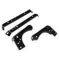 Front Bumper Bracket For 1997 2002 Dodge Ram 1500 2500 3500 Replacement Ch1066111 Ch1067111 Steel Primed Black Outer And Inner 