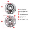 Front And Rear Wheel Bearing Hub Assembly For Allure Lacrosse Regal Cts Xts Equinox Impala Malibu Terrain 2010 To 2017