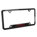 Ram 1500 Trx License Plate Frame Red Real Carbon Fiber Insert Black Stainless Steel Official Licensed 12 X 6 In Universal Fit 