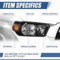 Auto Dynasty Factory Style Halogen Headlight Lamp For Toyota 4runner Limited Trail Sr5 2010-2013 Passenger Right Side Black
