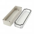 3 2 X9 8 3 80mmx250mmx85mm Abs Waterproof Universal Project Enclosure Electrical Dustproof Junction Box With Pc Grey 