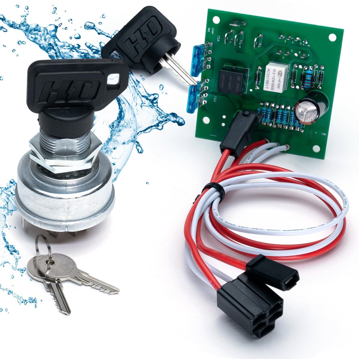 Am136681 Ignition Module With Replaceable Switch For John Deere 415 425 445 455 Ip54 Weatherproof Protective Umbrella Key Plug