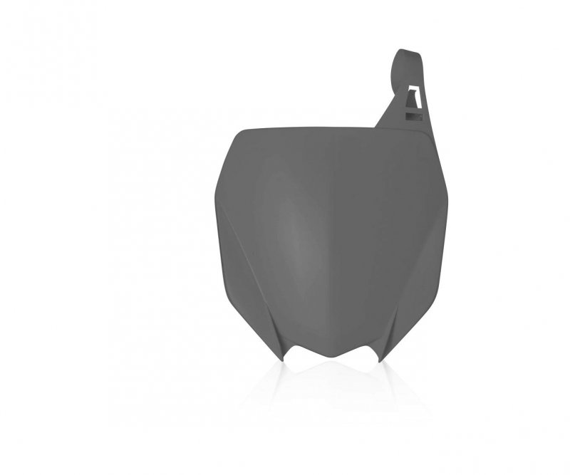 Front Number Plate Grey For 19-20 Yamaha Yz250f Motorcycle Classic Style Plastic Body Panel
