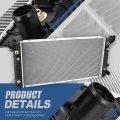 34 Inches Wide Core Dpi 13569 Factory Style 1-row Cooling Radiator Compatible With Cadillac Escalade Esv Silverado Sierra