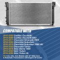 34 Inches Wide Core Dpi 13569 Factory Style 1-row Cooling Radiator Compatible With Cadillac Escalade Esv Silverado Sierra