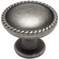 Cosmas 25 Pack 4115wn Weathered Nickel Rope Scroll Cabinet Hardware Knob 1-1 4 Inch Diameter 
