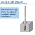 Spiral Flute Thread Taps 3 8-16 Unc 2b Machine Threading Tap Bit M2 High Speed Steel Hss Uncoated Screw Tapping Repair Tool