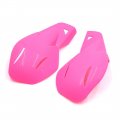 2 Pcs Pink Plastic Dirt Motocross Motorcycle Hand Guards Handguards 