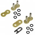 Caltric O-ring Drive Chain Compatible With Yamaha Yt125 Yt-125 Tri-moto 125 1982-1985 Golden