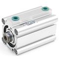 Baomain Compact Air Cylinder Cq2b 32-50 1 4 Bore 2 Stroke Double Action Single Rod Pt1 8 Port Size