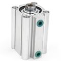 Baomain Compact Air Cylinder Cq2b 32-50 1 4 Bore 2 Stroke Double Action Single Rod Pt1 8 Port Size