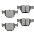 Front D681 Ceramic 4pcs W Hardware Disc Brake Pad Set 