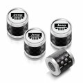 Ipick Image For Jeep Grill In White On Real Carbon Fiber Barrel Silver Aluminum Tire Valve Stem Caps