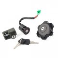 Fsfy Motorcycle Ignition Switch Helmet Lock Fuel Gas Cap Key Set For Suzuki Drz400sm 2005-2022