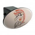Wonder Woman Deflecting With Bracelets Oval Tow Trailer Hitch Cover Plug Insert