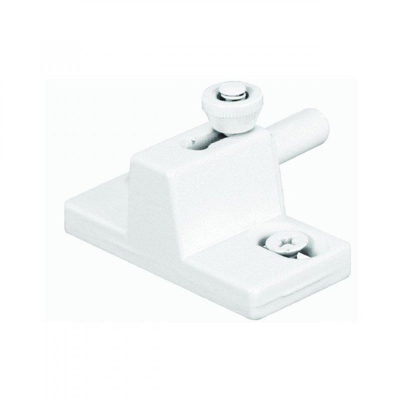 U9867 2 25 In Aluminum Diecast Patio Door Slide Bolt Lock White Finish Spring Loaded Action For Sliding Doors