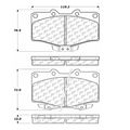 Centric Parts 104 06110 Series Semi Metallic Standard Brake Pad 