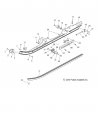 Polaris Snowmobile Rail Reinforcer Bracket Genuine Oem Part Qty 1
