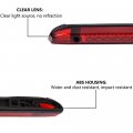 Led 3rd Brake Lights For 2001-2004 Nissan Frontier Rear High Mount Stop Parking Assembly Third Cargo Lamps White Housing Red