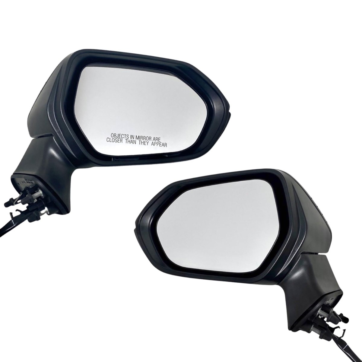 Spieg Side Mirror Set For 2020-2025 Toyota Corolla Non-heated Glass Turn Signal Light Painted Black 3 Pins Pair To1320391