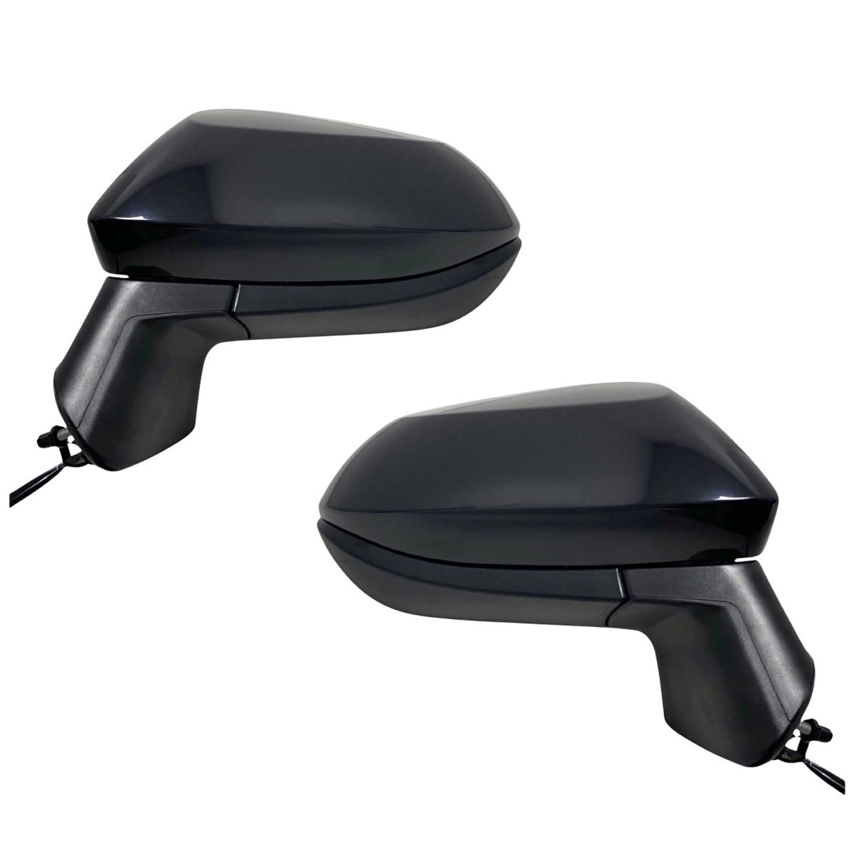 Spieg Side Mirror Set For 2020-2025 Toyota Corolla Non-heated Glass Turn Signal Light Painted Black 3 Pins Pair To1320391