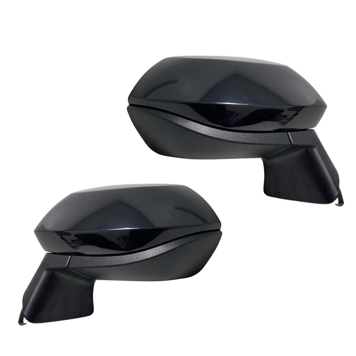 Spieg Side Mirror Set For 2020-2025 Toyota Corolla Non-heated Glass Turn Signal Light Painted Black 3 Pins Pair To1320391