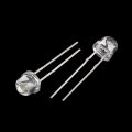 Iivverr 20pcs 5mm White Light Led Lamp Emitting Diodes Bulbs Component
