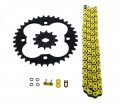 Yellow O Ring Chain Sprocket Black For 1988-1989 Honda Trx250r 250r 12 36 92l