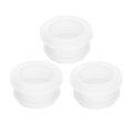 3pcs Rubber Grommets 22mm Drill Hole 17 5mm Id Top Hat Grommet Clear Silicone Plug Gasket For Wiring Automotive 
