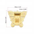 Uxcell Wood Case Box Butterfly Hasp 59x52mm Zinc Alloy Antique Latches Golden 2 Pcs