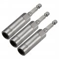 Uxcell 3 Pcs 1 4 Quick-change Hex Shank 10mm Nut Setter Driver Drill Bit 80mm Length Metric No-magnetic