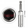 Uxcell 3 Pcs 1 4 Quick-change Hex Shank 10mm Nut Setter Driver Drill Bit 80mm Length Metric No-magnetic
