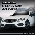 Front Bumper Fog Grille Cover For Benz C-class W205 2015-2018 Fit C300 4matic Base 2058854123 2058854023