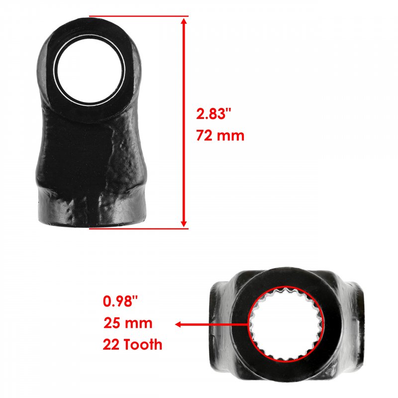 Caltric Front Drive Prop Shaft Yoke For Polaris Xpedition 325 425 2000 2001 2002