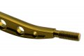 Vms Racing Dual Bend Short Throw Shifter In Gold Cnc Aluminum Compatible With Honda Civic Cx Lx Dx Ex Si Crx Ctr Itr Vtec V-tec