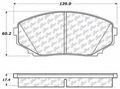 Centric 105 12580 Posi Quiet Brake Pad Ceramic 