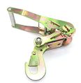 Pack Of 8 2 In Ratchets With Snap Hooks For Tie Down Straps Heavy Duty Aluminum Handle 11000 Lb Breaking Strength Gold Chromate 