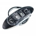 Polarlander 4pcs 12v 24v White Led Side Marker Light Clearance Lamp 10-30v Car Truck Lights Trailer Tractor Rear External