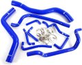 Silicone Radiator Hose Pipe Kit Clamps For Mitsubishi Eclipse Turbo Coolant 1995-1999 Blue