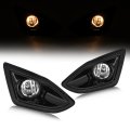 Hecasa Fog Light Bezel For 2015-2018d Edge Bumper Driving Lamps Clear Lens W Harness Switch Kit Replacement For Ft4z17b814aa 